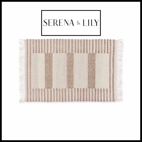 Serena & Lily Other - Serena & Lily Flatweave Natural Anza Rug 2’ x 3’. Brand New.